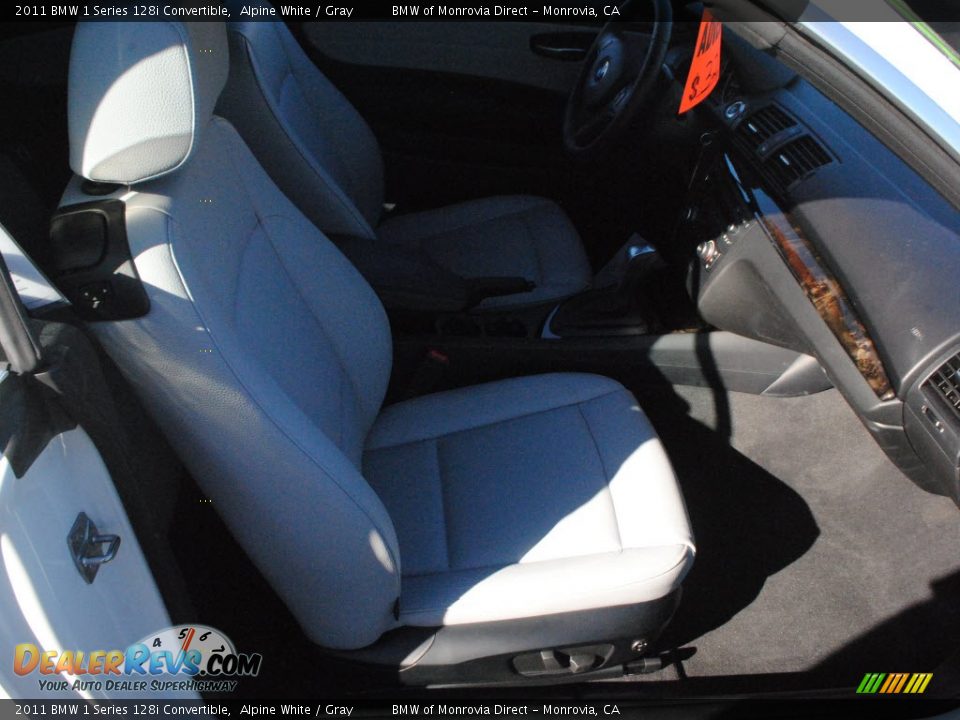 2011 BMW 1 Series 128i Convertible Alpine White / Gray Photo #3
