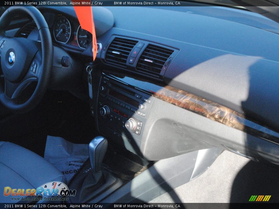 2011 BMW 1 Series 128i Convertible Alpine White / Gray Photo #4