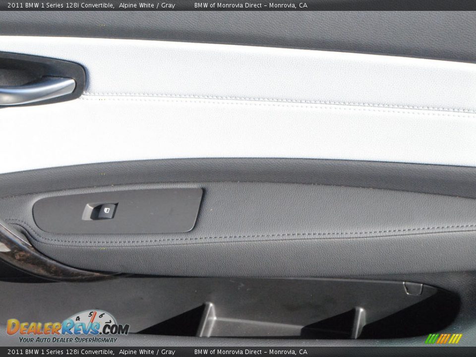 2011 BMW 1 Series 128i Convertible Alpine White / Gray Photo #5
