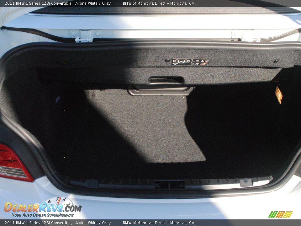 2011 BMW 1 Series 128i Convertible Alpine White / Gray Photo #7
