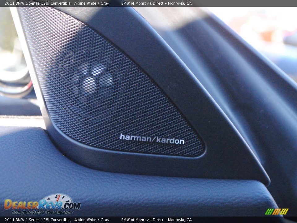 2011 BMW 1 Series 128i Convertible Alpine White / Gray Photo #23