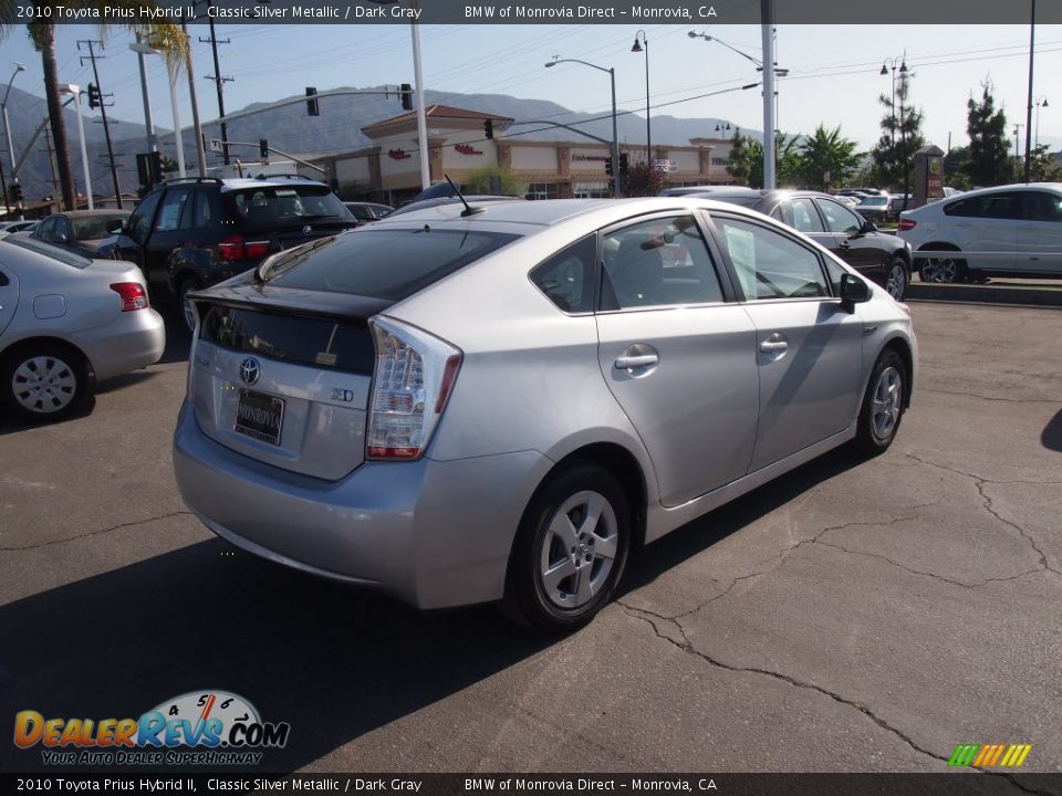 2010 Toyota Prius Hybrid II Classic Silver Metallic / Dark Gray Photo #8
