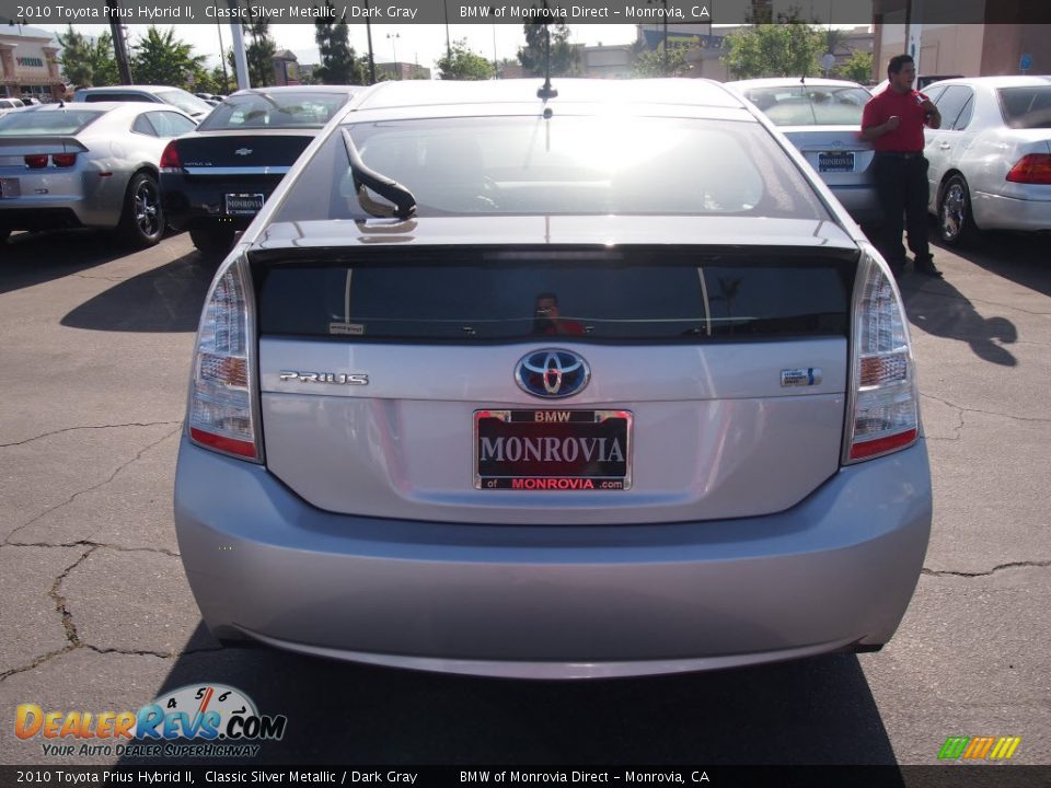 2010 Toyota Prius Hybrid II Classic Silver Metallic / Dark Gray Photo #9