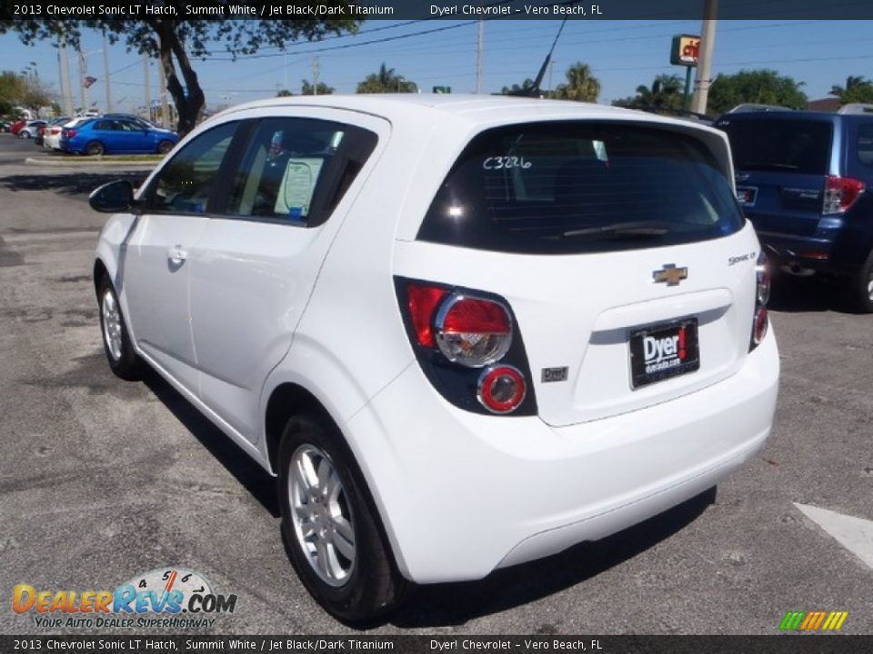 2013 Chevrolet Sonic LT Hatch Summit White / Jet Black/Dark Titanium Photo #4