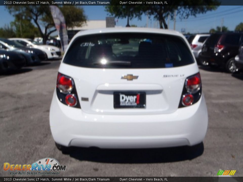 2013 Chevrolet Sonic LT Hatch Summit White / Jet Black/Dark Titanium Photo #5