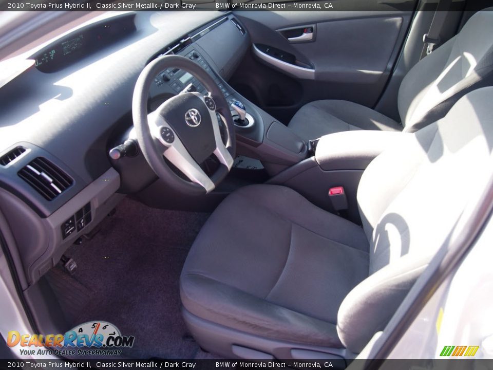 2010 Toyota Prius Hybrid II Classic Silver Metallic / Dark Gray Photo #15