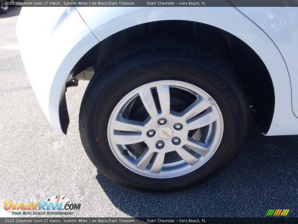 2013 Chevrolet Sonic LT Hatch Summit White / Jet Black/Dark Titanium Photo #7