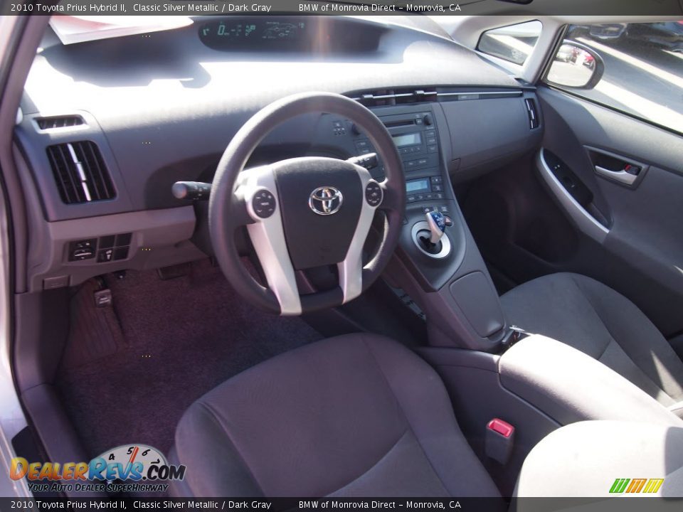 2010 Toyota Prius Hybrid II Classic Silver Metallic / Dark Gray Photo #16