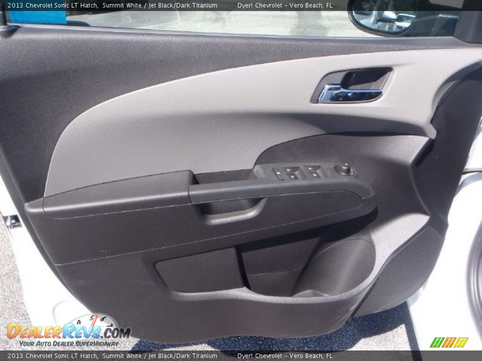 2013 Chevrolet Sonic LT Hatch Summit White / Jet Black/Dark Titanium Photo #8