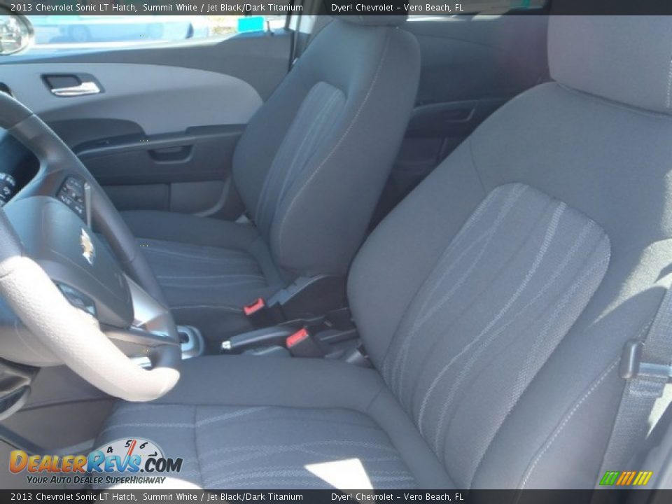 2013 Chevrolet Sonic LT Hatch Summit White / Jet Black/Dark Titanium Photo #9