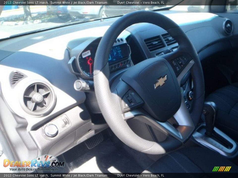 2013 Chevrolet Sonic LT Hatch Summit White / Jet Black/Dark Titanium Photo #10