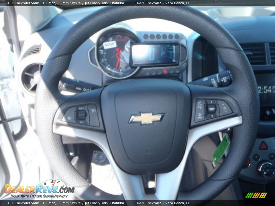 2013 Chevrolet Sonic LT Hatch Summit White / Jet Black/Dark Titanium Photo #11