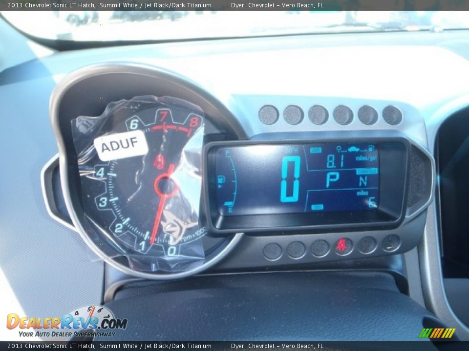 2013 Chevrolet Sonic LT Hatch Summit White / Jet Black/Dark Titanium Photo #12