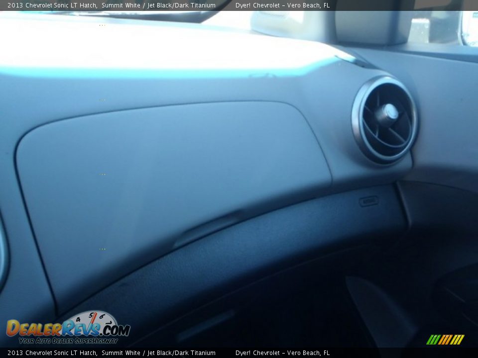 2013 Chevrolet Sonic LT Hatch Summit White / Jet Black/Dark Titanium Photo #14