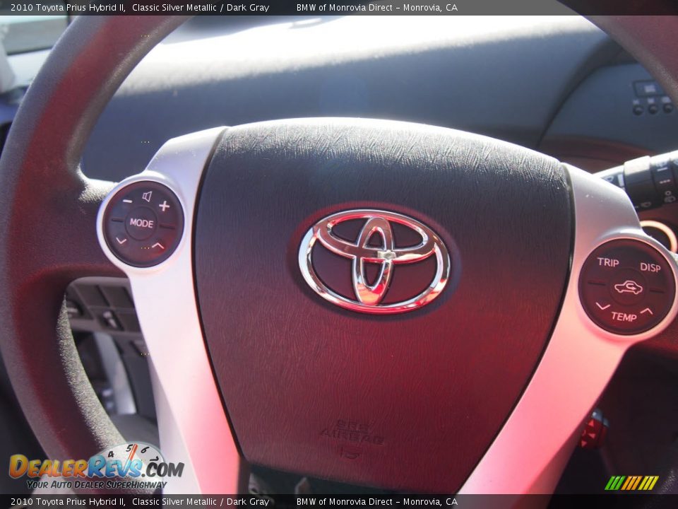 2010 Toyota Prius Hybrid II Classic Silver Metallic / Dark Gray Photo #22
