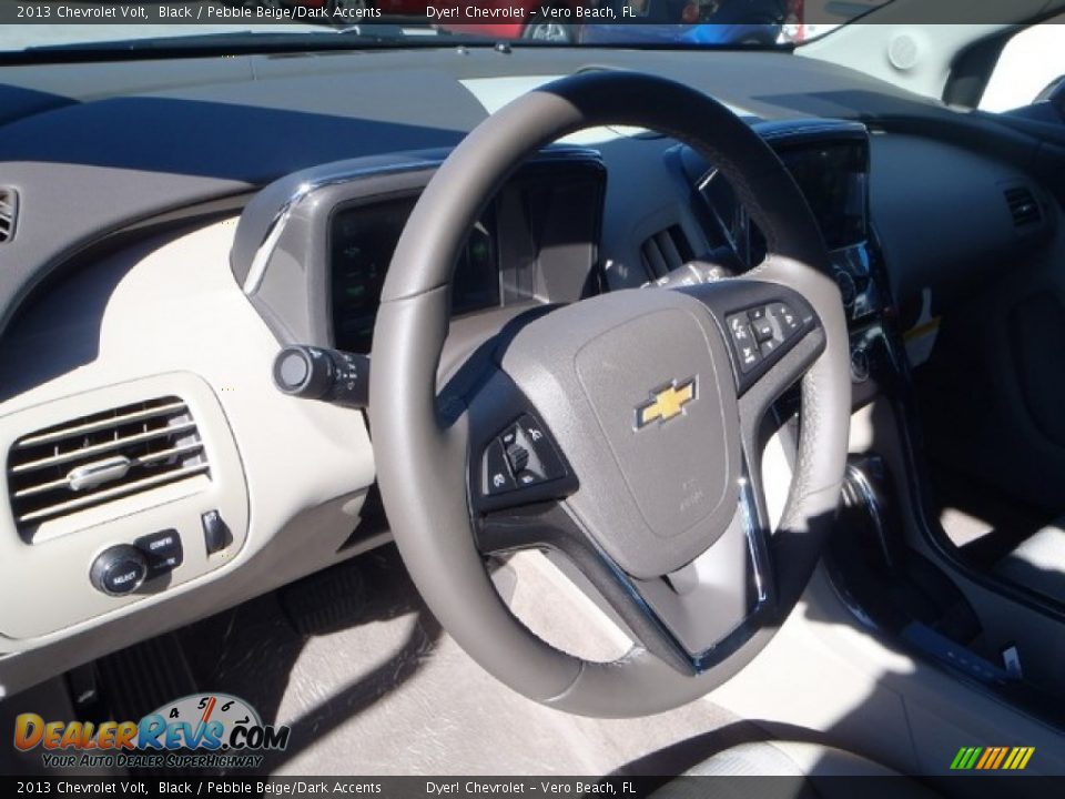 2013 Chevrolet Volt Black / Pebble Beige/Dark Accents Photo #10