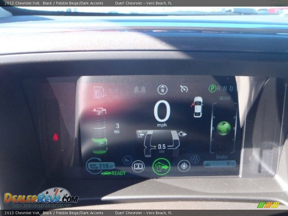 2013 Chevrolet Volt Black / Pebble Beige/Dark Accents Photo #12