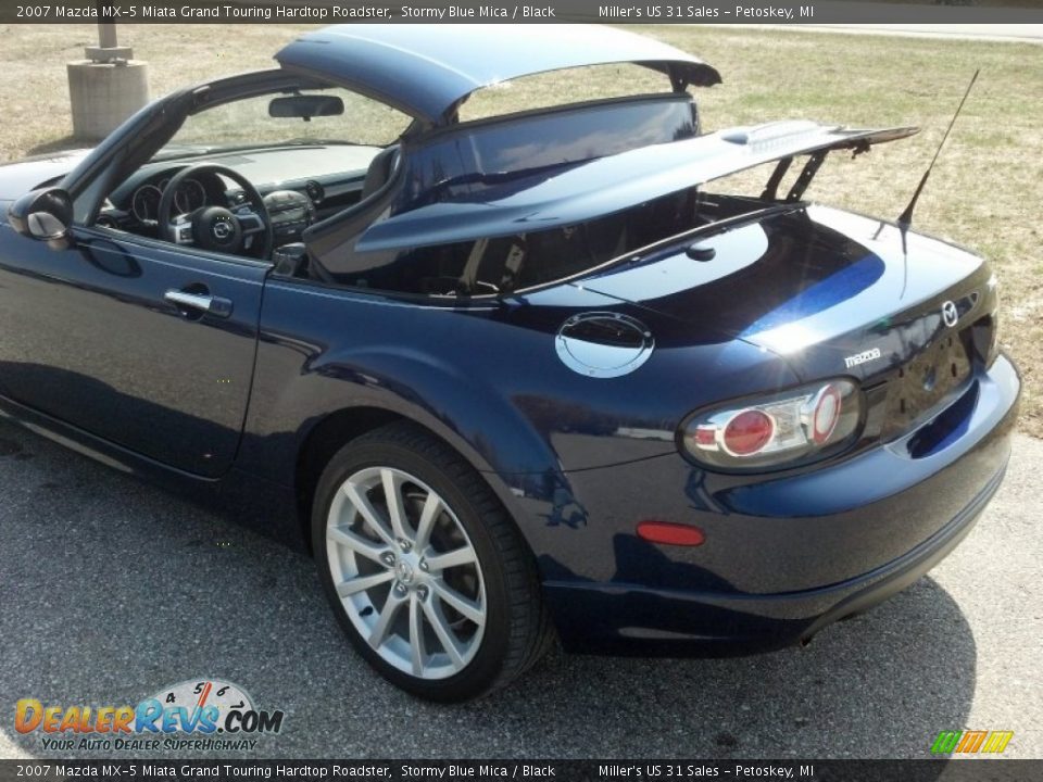 2007 Mazda MX-5 Miata Grand Touring Hardtop Roadster Stormy Blue Mica / Black Photo #6