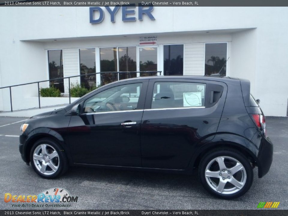 2013 Chevrolet Sonic LTZ Hatch Black Granite Metallic / Jet Black/Brick Photo #3