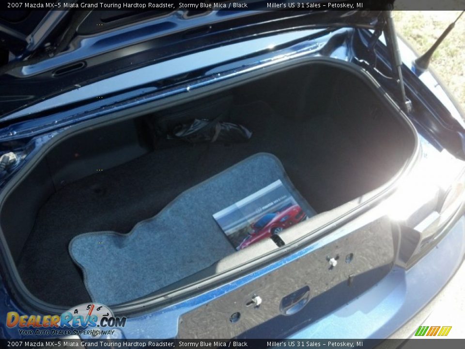 2007 Mazda MX-5 Miata Grand Touring Hardtop Roadster Stormy Blue Mica / Black Photo #10
