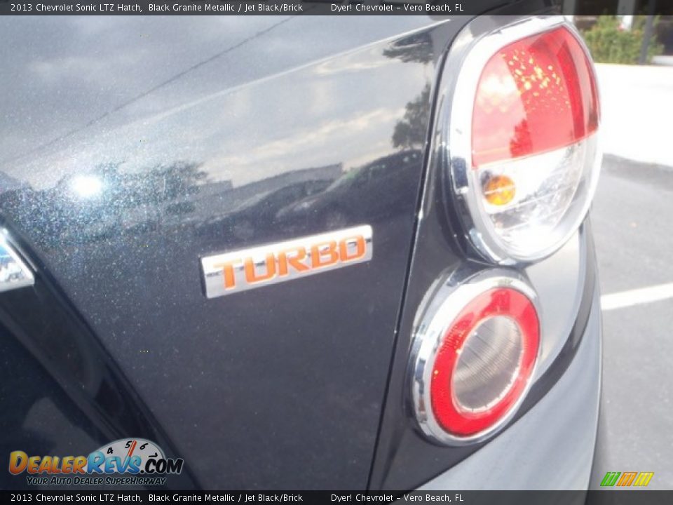 2013 Chevrolet Sonic LTZ Hatch Black Granite Metallic / Jet Black/Brick Photo #8