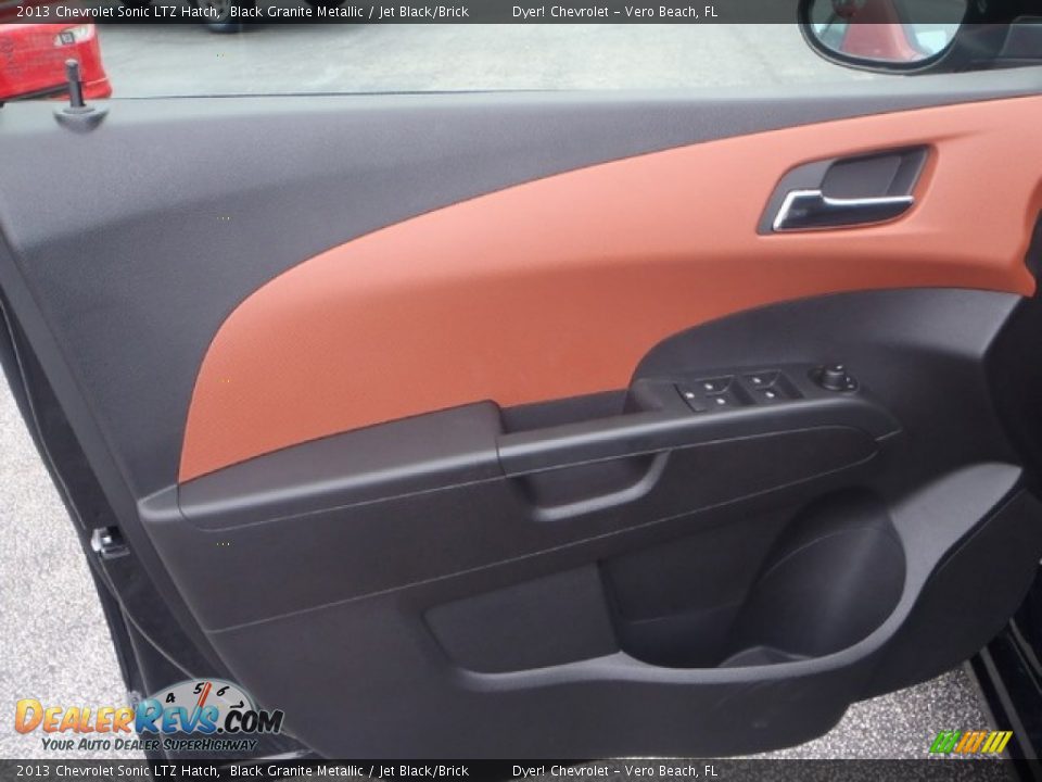 2013 Chevrolet Sonic LTZ Hatch Black Granite Metallic / Jet Black/Brick Photo #9