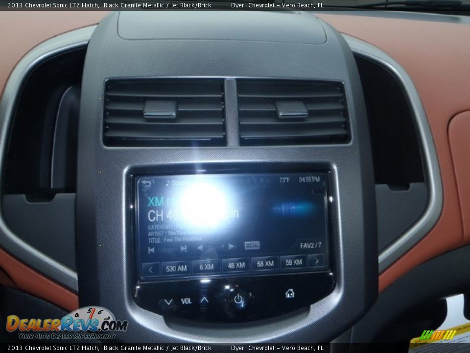 2013 Chevrolet Sonic LTZ Hatch Black Granite Metallic / Jet Black/Brick Photo #14