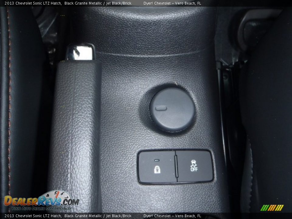 2013 Chevrolet Sonic LTZ Hatch Black Granite Metallic / Jet Black/Brick Photo #15