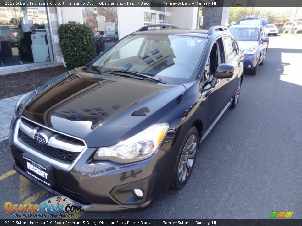 2012 Subaru Impreza 2.0i Sport Premium 5 Door Obsidian Black Pearl / Black Photo #1