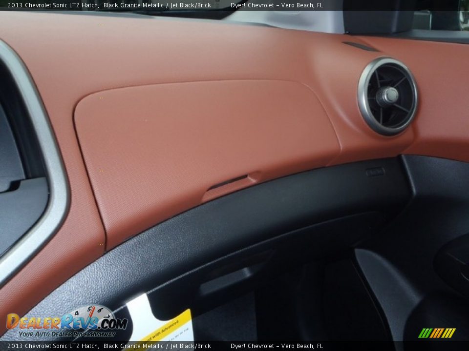 2013 Chevrolet Sonic LTZ Hatch Black Granite Metallic / Jet Black/Brick Photo #16