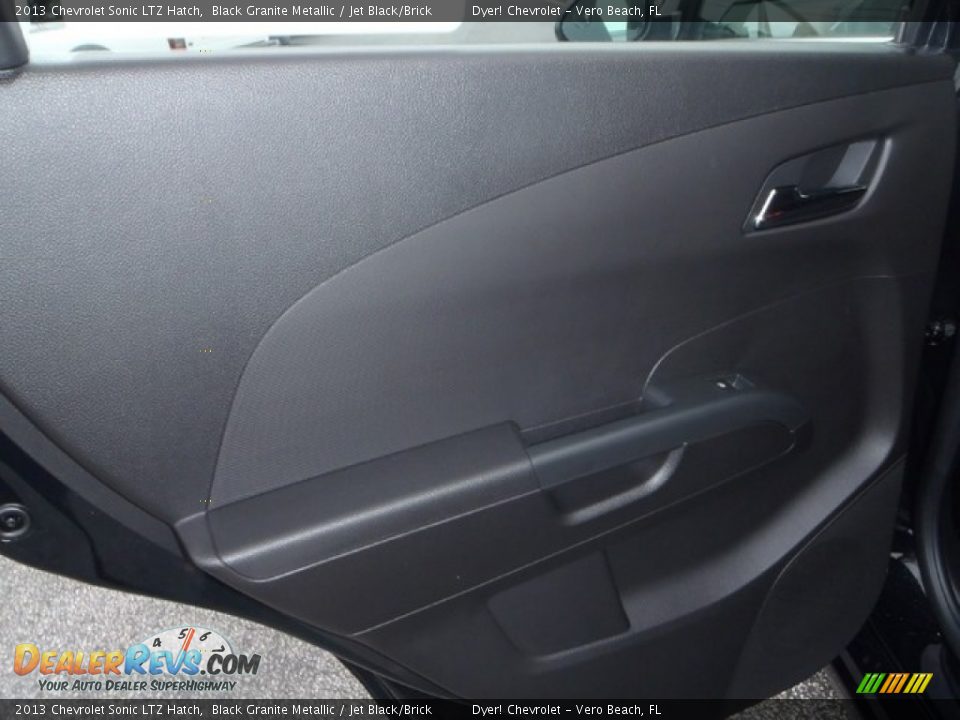2013 Chevrolet Sonic LTZ Hatch Black Granite Metallic / Jet Black/Brick Photo #17