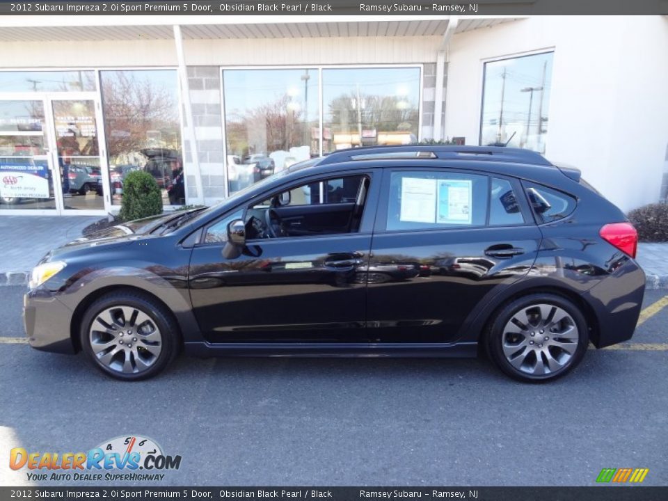 2012 Subaru Impreza 2.0i Sport Premium 5 Door Obsidian Black Pearl / Black Photo #3