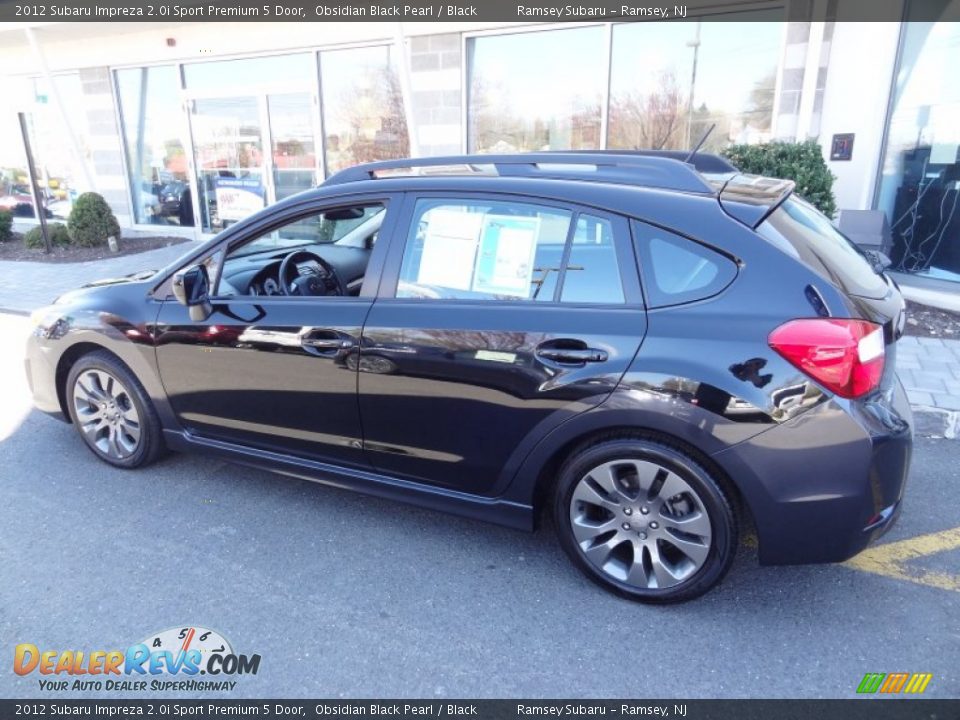 2012 Subaru Impreza 2.0i Sport Premium 5 Door Obsidian Black Pearl / Black Photo #4
