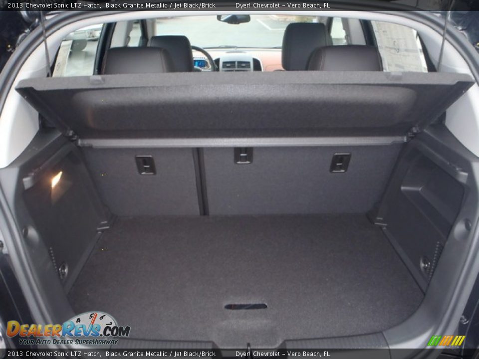2013 Chevrolet Sonic LTZ Hatch Black Granite Metallic / Jet Black/Brick Photo #19