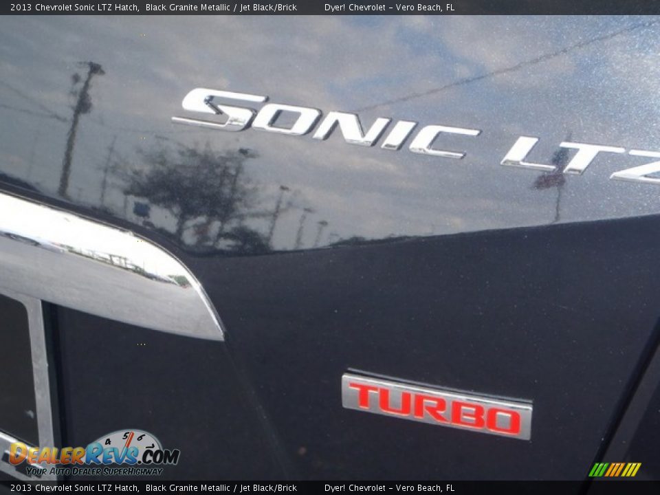 2013 Chevrolet Sonic LTZ Hatch Black Granite Metallic / Jet Black/Brick Photo #20