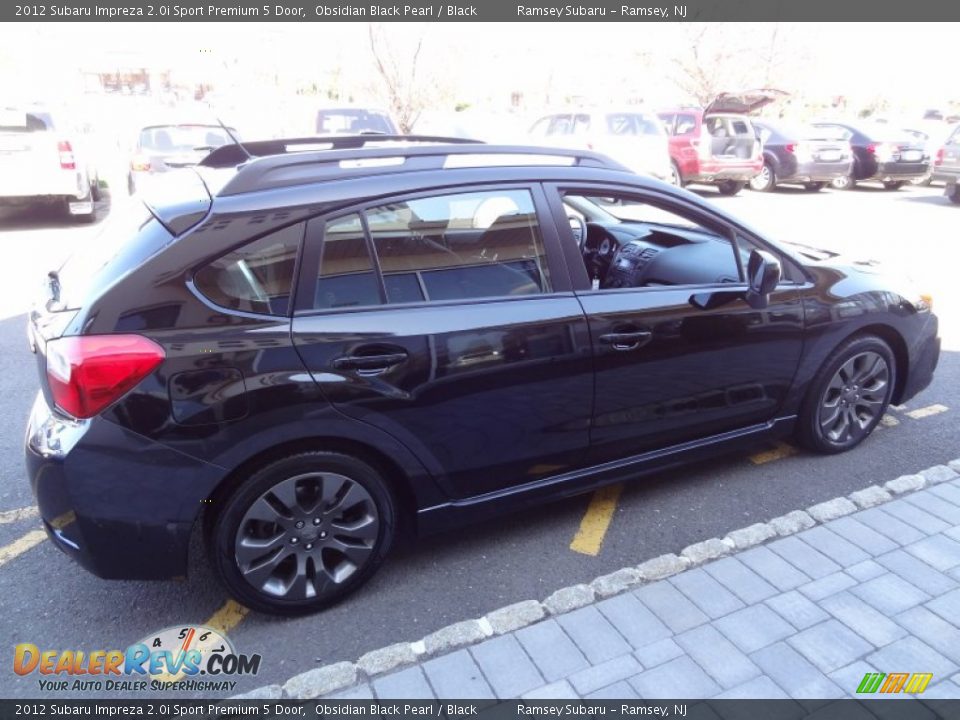2012 Subaru Impreza 2.0i Sport Premium 5 Door Obsidian Black Pearl / Black Photo #8