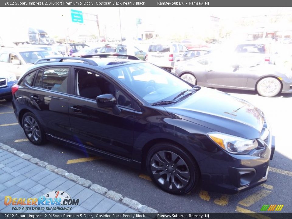 2012 Subaru Impreza 2.0i Sport Premium 5 Door Obsidian Black Pearl / Black Photo #10