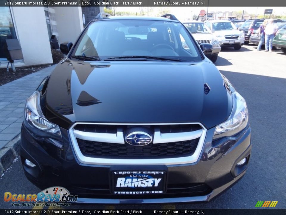 2012 Subaru Impreza 2.0i Sport Premium 5 Door Obsidian Black Pearl / Black Photo #12