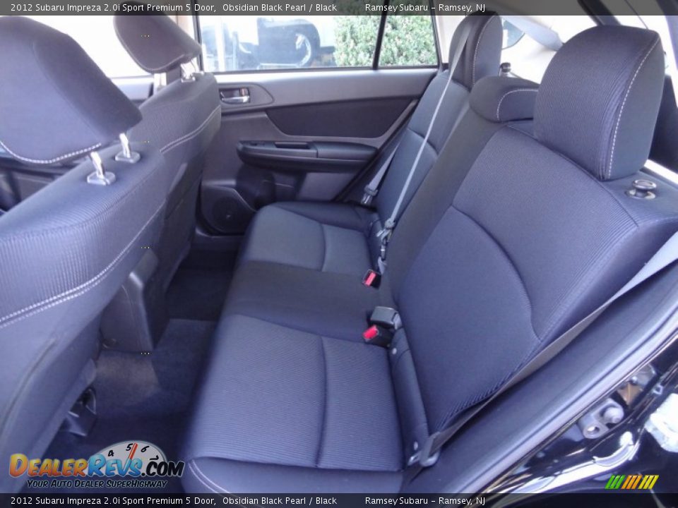Rear Seat of 2012 Subaru Impreza 2.0i Sport Premium 5 Door Photo #16