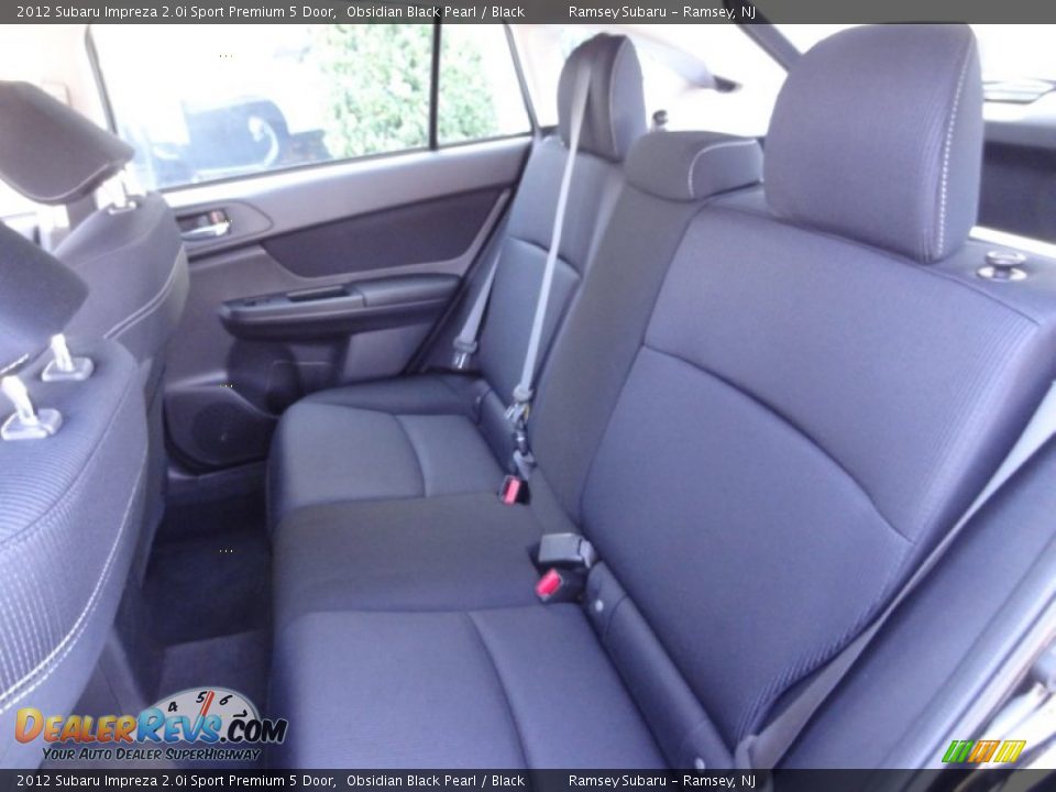 2012 Subaru Impreza 2.0i Sport Premium 5 Door Obsidian Black Pearl / Black Photo #18