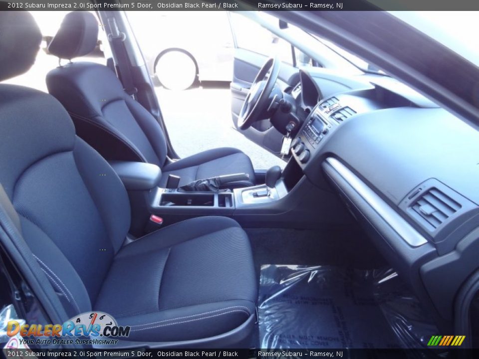 2012 Subaru Impreza 2.0i Sport Premium 5 Door Obsidian Black Pearl / Black Photo #20