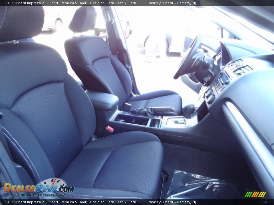 2012 Subaru Impreza 2.0i Sport Premium 5 Door Obsidian Black Pearl / Black Photo #22