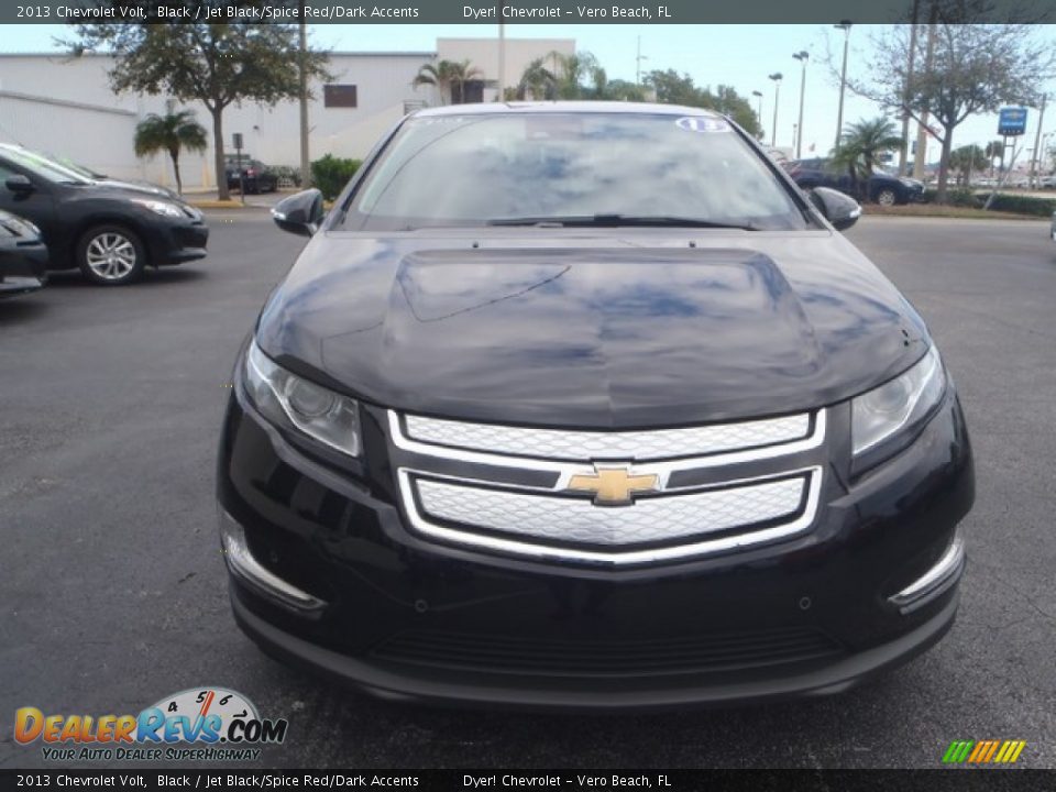 2013 Chevrolet Volt Black / Jet Black/Spice Red/Dark Accents Photo #2