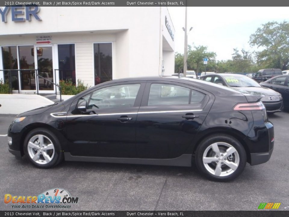 2013 Chevrolet Volt Black / Jet Black/Spice Red/Dark Accents Photo #3