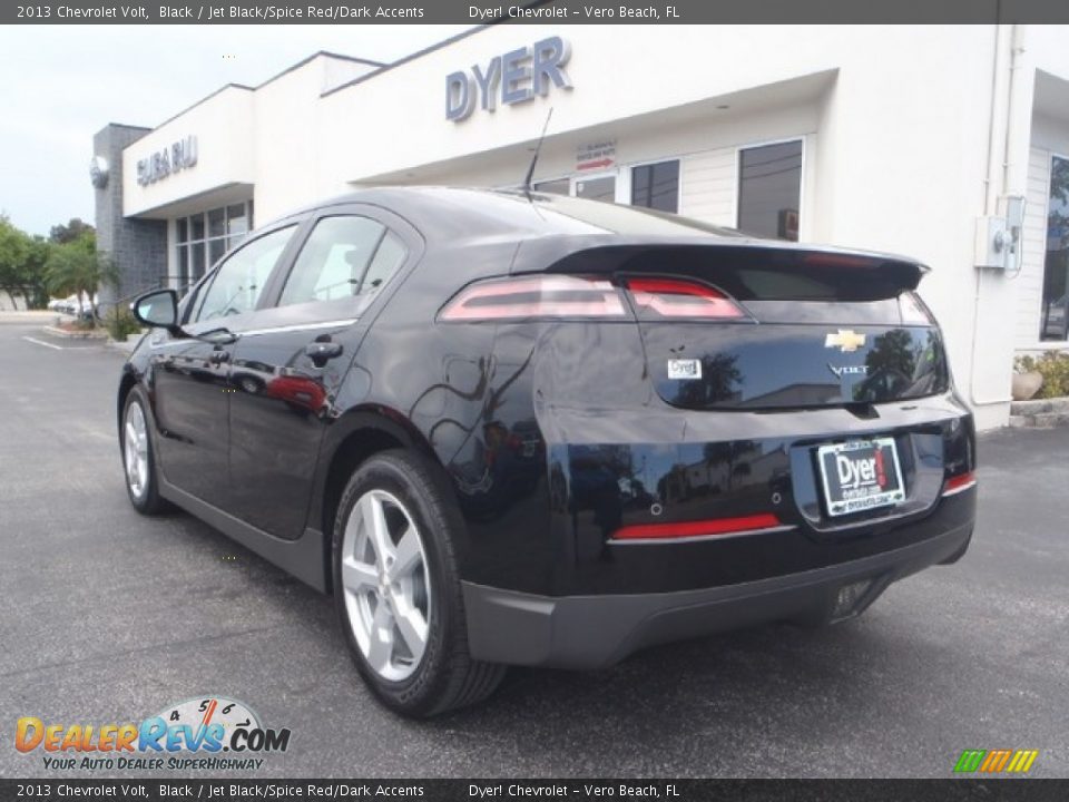 2013 Chevrolet Volt Black / Jet Black/Spice Red/Dark Accents Photo #4