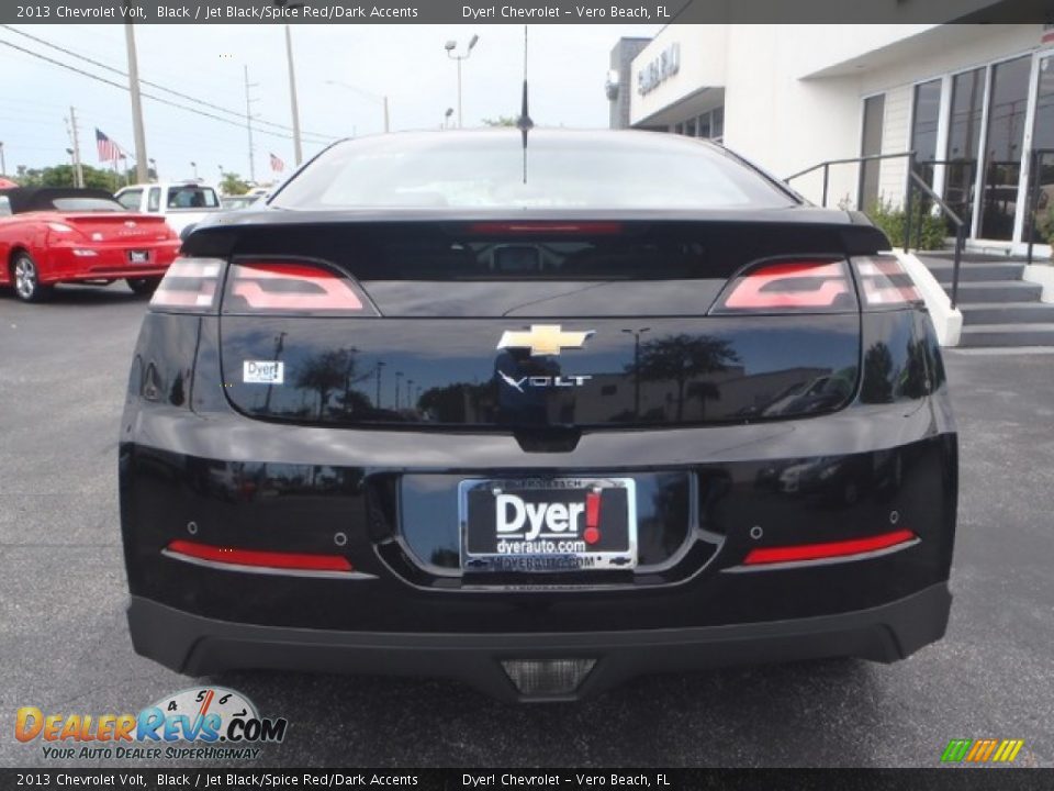 2013 Chevrolet Volt Black / Jet Black/Spice Red/Dark Accents Photo #5