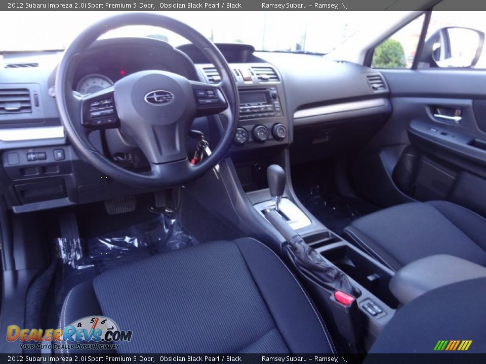 Black Interior - 2012 Subaru Impreza 2.0i Sport Premium 5 Door Photo #30
