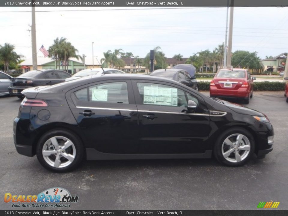 2013 Chevrolet Volt Black / Jet Black/Spice Red/Dark Accents Photo #6