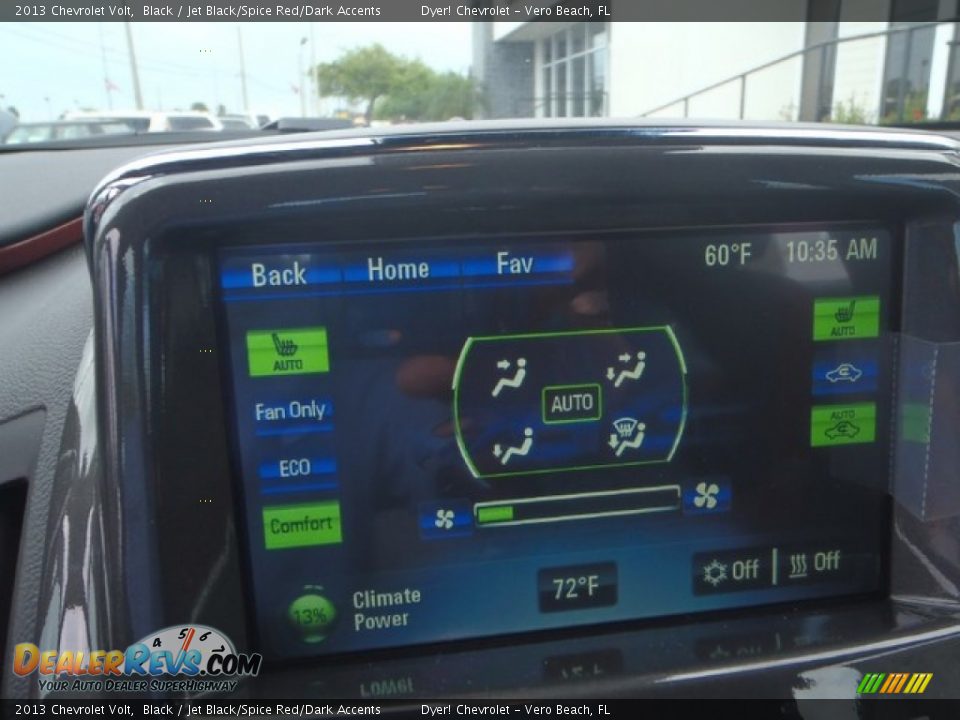 2013 Chevrolet Volt Black / Jet Black/Spice Red/Dark Accents Photo #13