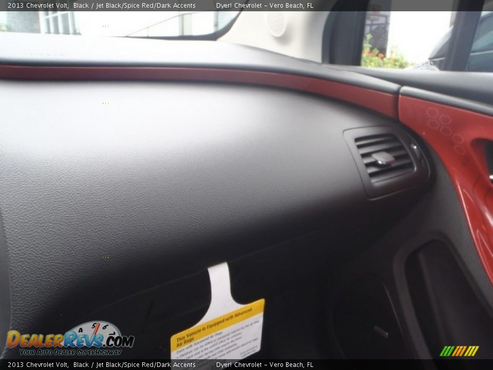 2013 Chevrolet Volt Black / Jet Black/Spice Red/Dark Accents Photo #14